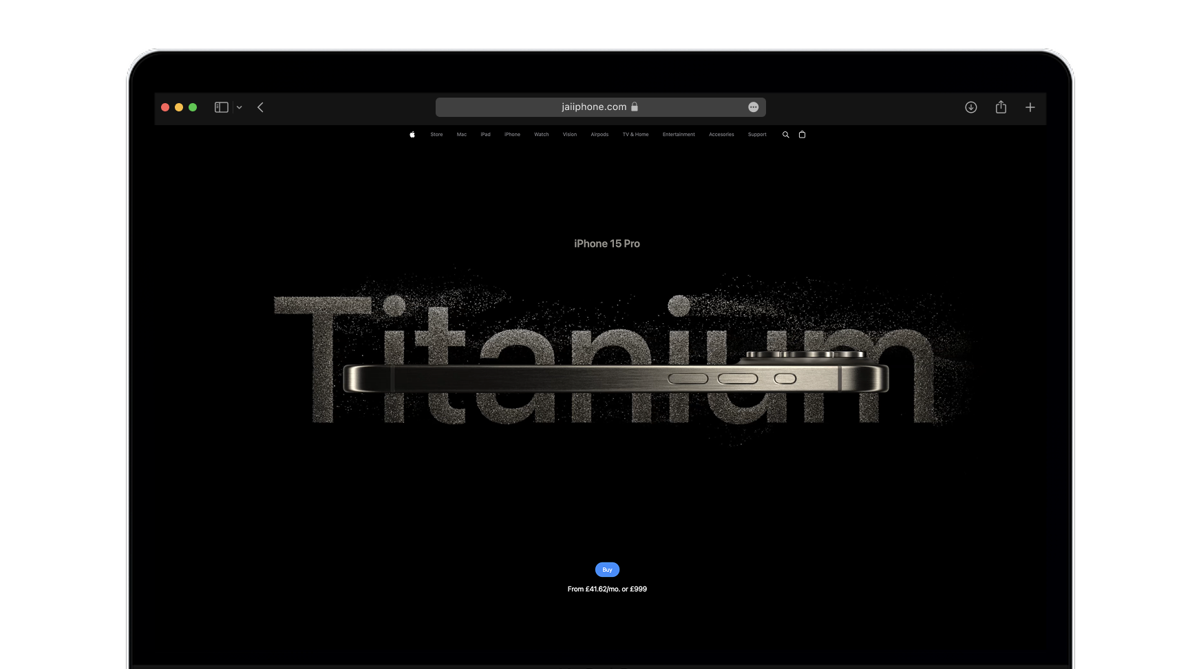 iPhone 15 Pro Landing Page